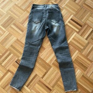 Gray jeans with silver studs